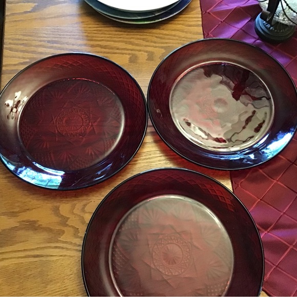 🍽️★❦꒒ik୧⌵♡⌵N୧w❦★ AUCTION PRICE Antique Ruby byCRISTAL D'ARQUES-DURAND👩🏻‍⚖️ - Picture 6 of 7